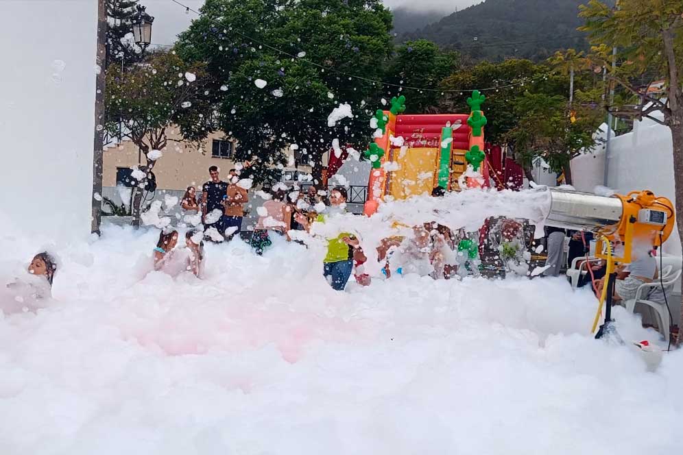 Cañon de espuma, en La Palma